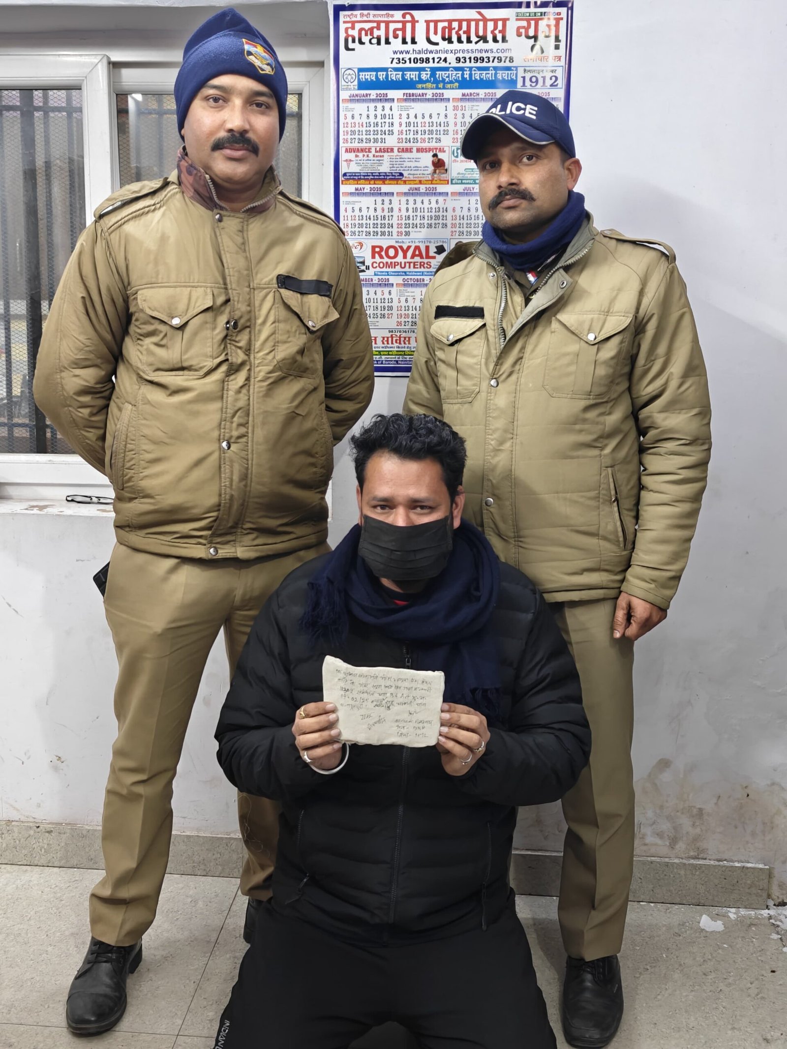 बनभूलपुरा पुलिस ने सट्टे की खाई-बाड़ी में लिप्त 1 युवक को किया गिरफ्तार
