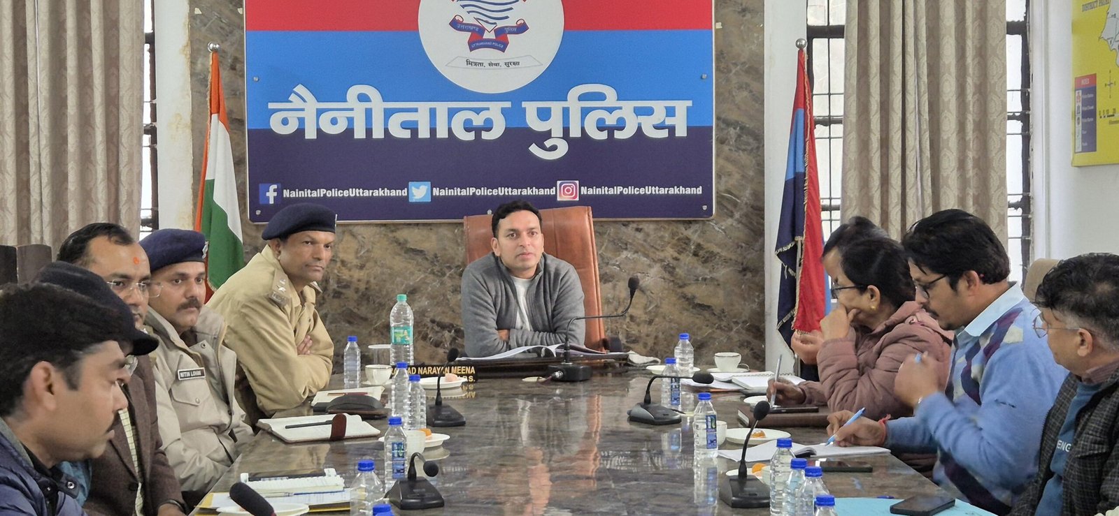एस०एस०पी० नैनीताल ने 38वें राष्ट्रीय खेलों के आयोजन को लेकर संबंधित अधिकारियों संग की बैठक, विभिन्न मुद्दों पर की चर्चा