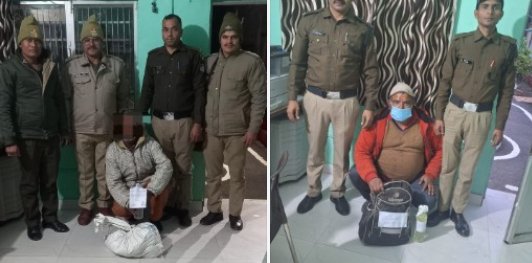 कालाढूंगी पुलिस ने अवैध शराब के साथ 02 तस्करों को किया गिरफ्तार