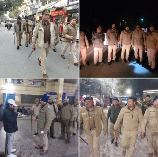 जनपद में नगर निकाय चुनाव को शान्तिपूर्ण सम्पन्न कराने हेतु नैनीताल पुलिस ने निकाला फ्लैग मार्च, चैकिंग अभियान जारी