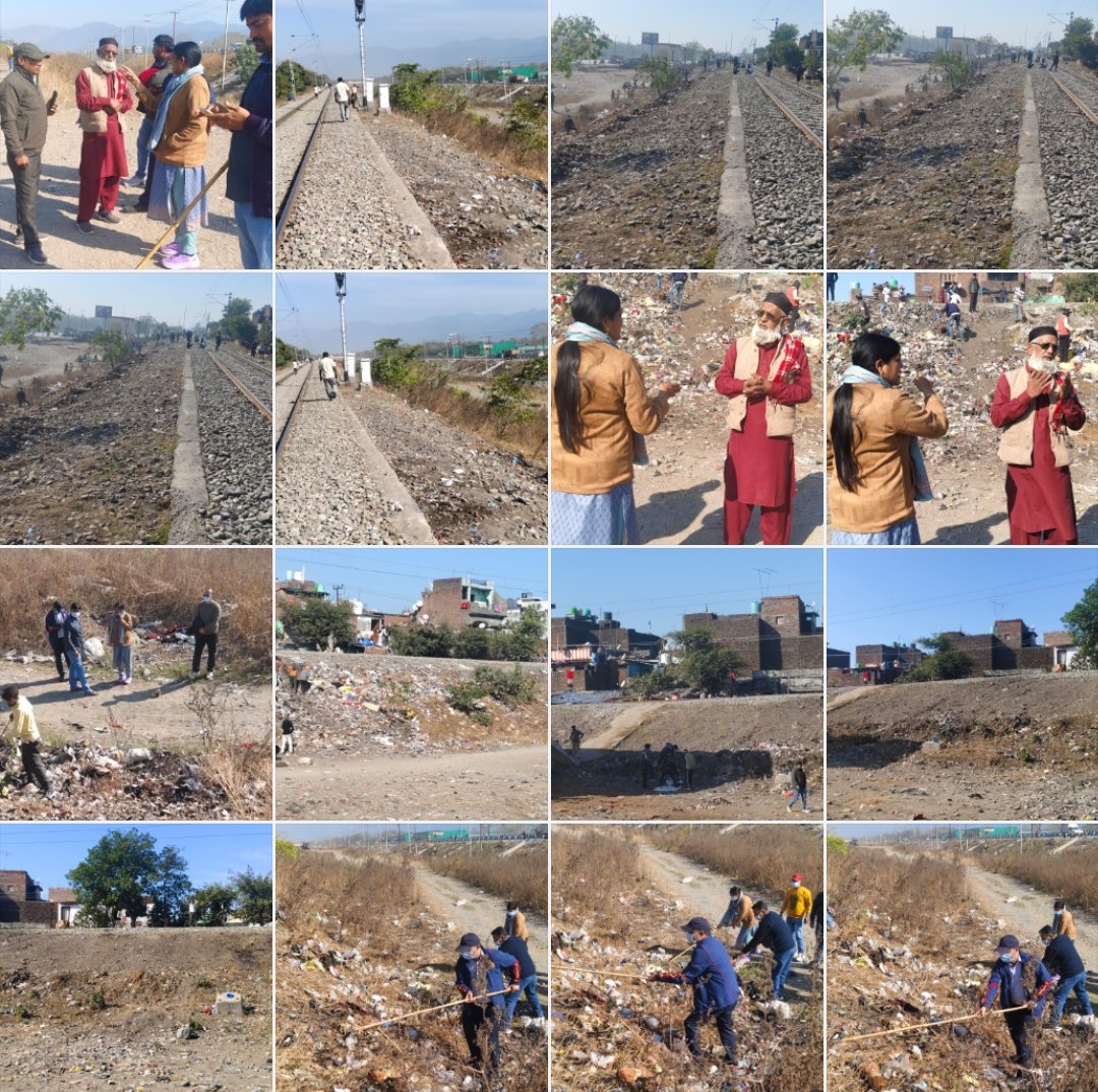 नगर निगम की टीम ने गौलापार रेलवे ट्रैक पर चलाया विशेष स्वच्छता अभियान