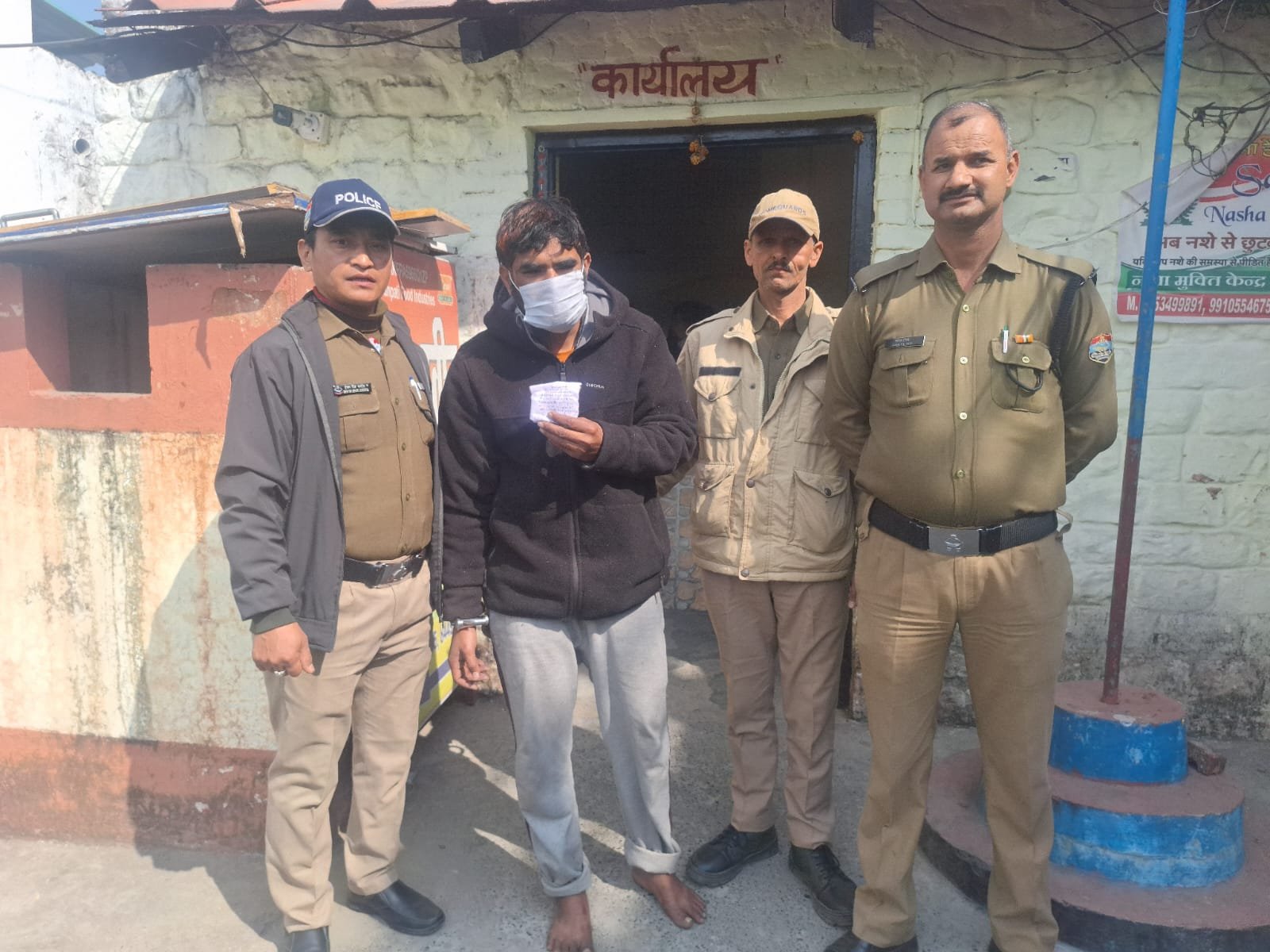 मुखानी पुलिस ने स्मैक की तस्करी करने वाले एक व्यक्ति को किया गिरफ्तार