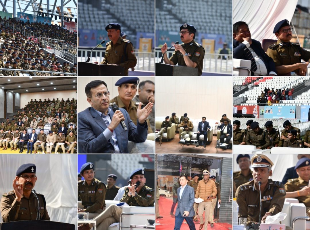 राष्ट्रीय खेल के समापन समारोह के सकुशल आयोजन हेतु लगे पुलिस बल की DGP उत्तराखंड ने की ब्रीफिंग, VVIP रुट में त्रुटिरहित सुरक्षा व्यवस्था सुनिश्चित करने के दिये निर्देश