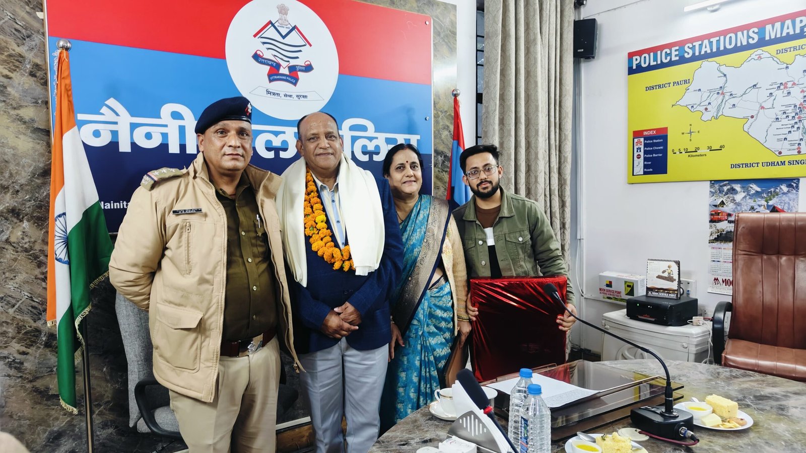 उत्तराखंड पुलिस से सेवानिवृत्त हो रहे अपर उपनिरीक्षक को एसपी सिटी हल्द्वानी ने किया सम्मानित, अनेक शुभकामनाओं के साथ दी विदाई