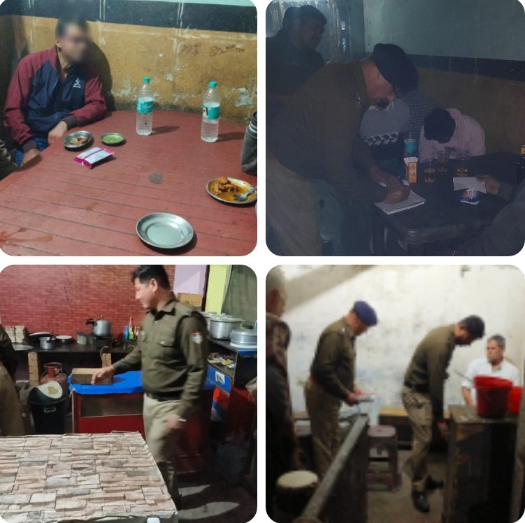 होटल में परोसी जा रही थी शराब, रामनगर पुलिस ने किया 5 लोगों पर चालानी कार्यवाही