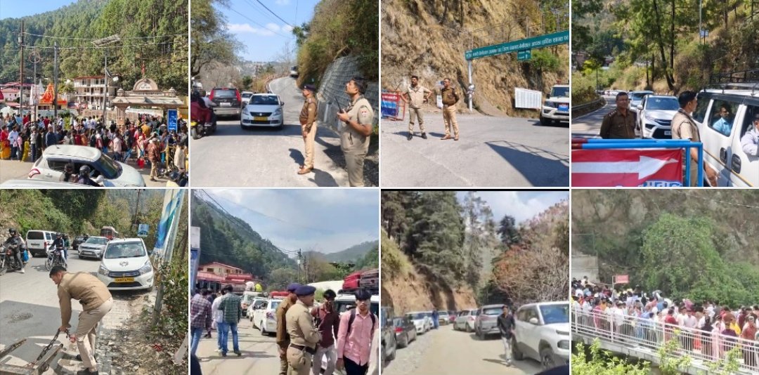 कैंची धाम दर्शन हेतु यात्रियों के लिए बनाए गए सुगम यातायात व्यवस्था, यातायात बाधित करने वाले 16 चालकों के विरुद्ध हुई कार्यवाही