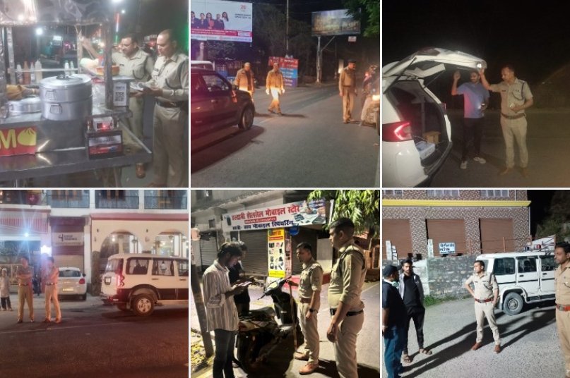 एसएसपी नैनीताल ने चलाया चैकिंग अभियान, 116 वाहन चालकों व 17 अराजकतत्वों के विरुद्ध पुलिस ने की कार्यवाही