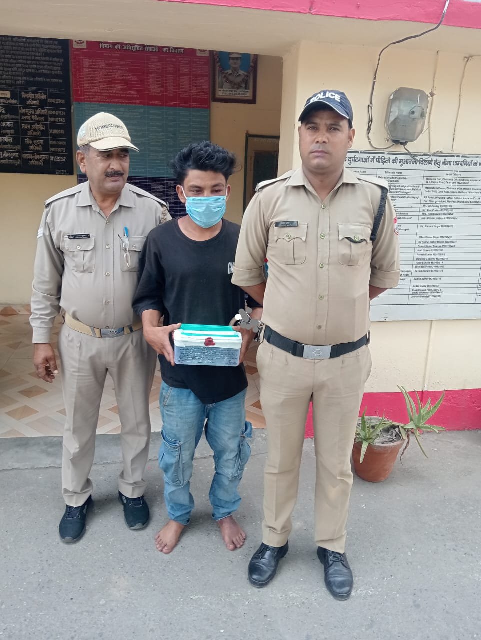 लालकुआं पुलिस ने हिस्ट्रीशीटर को किया गिरफ्तार, अवैध देशी तमंचा 315 बोर मय व जिंदा कारतूस बरामद