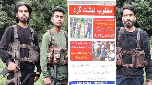 सुरक्षा एजेंसियों ने पहलगाम हमले के 3 आतंकी गुनाहगारों के पोस्टर किए जारी, 20 लाख के इनाम का किया ऐलान