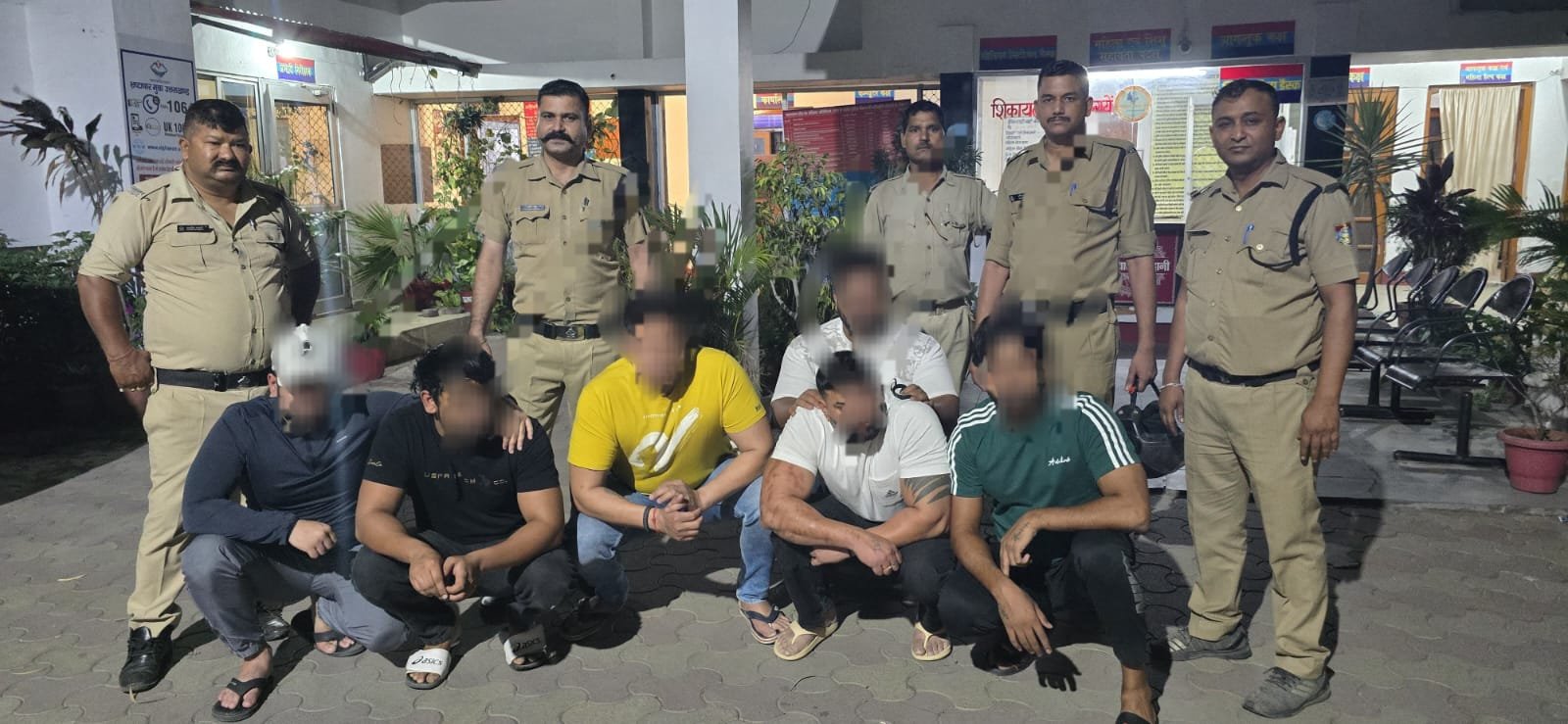 शराब के नशे में सरेआम हुड़दंग, हरियाणा के 6 युवकों पर हल्द्वानी पुलिस ने कसी नकेल