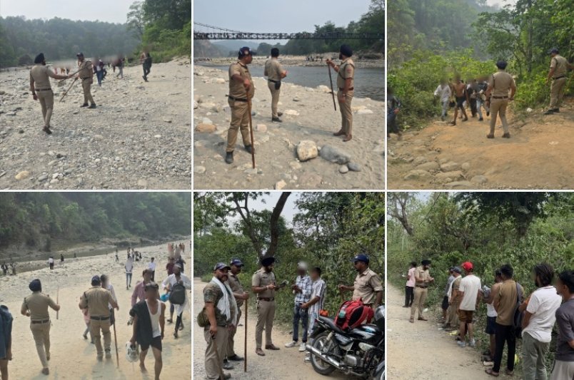 रामनगर कोसी नदी क्षेत्र में उत्पात मचाने वालों पर नैनीताल पुलिस का शिकंजा, 10 उत्पातियों के विरुद्ध कार्यवाही
