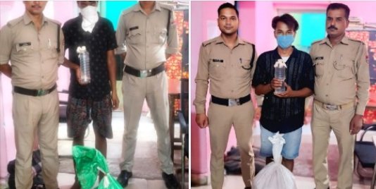 लालकुआं पुलिस की शराब तस्करों के विरुद्ध कार्यवाही, 2 शराब तस्कर गिरफ्तार, 156 पाउच कच्ची शराब खाम बरामद