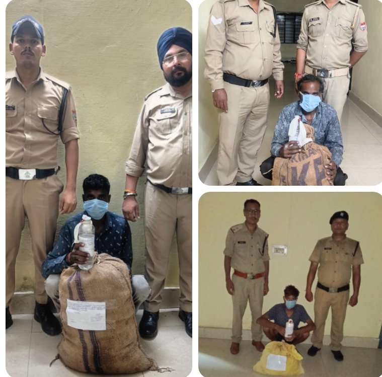 चोरगलिया पुलिस ने अलग-अलग स्थानों से 3 शराब तस्करों को किया गिरफ्तार, 561 पाउच कच्ची शराब बरामद
