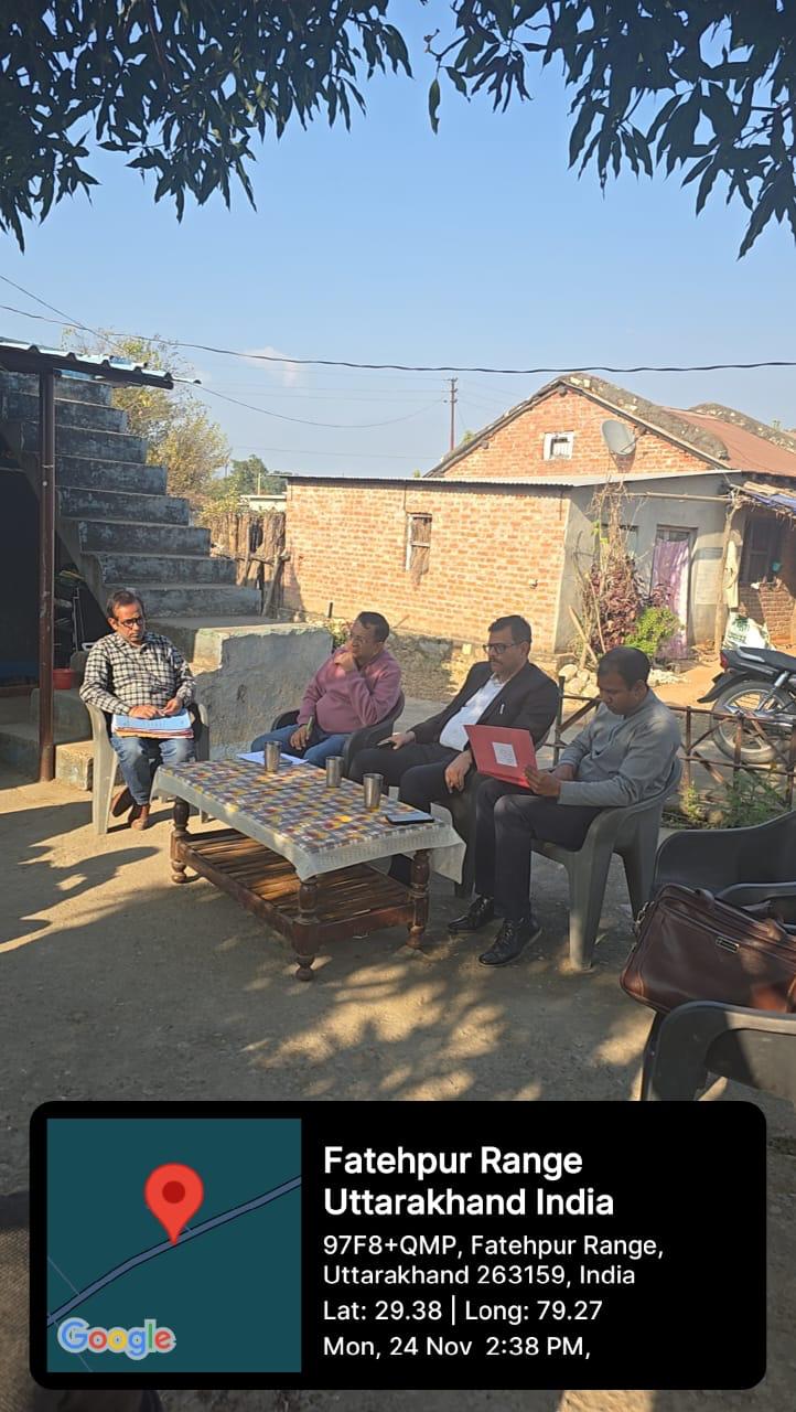 उपजिलाधिकारी कालाढुंगी ने कोटाबाग क्षेत्र में  लगाई  चौपाल, निर्विवाद उत्तराधिकार के 10 मामले निस्तारित