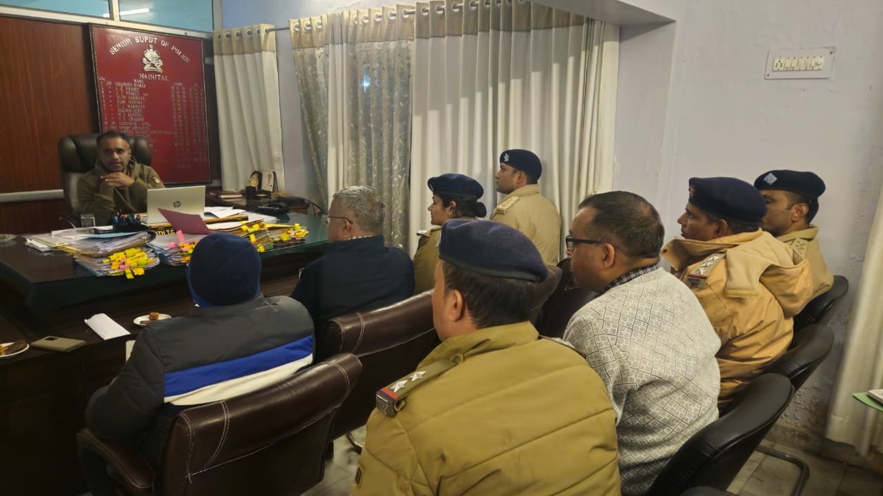मुख्यमंत्री के जनपद भ्रमण कार्यक्रम के दृष्टिगत सतर्क मोड में नैनीताल पुलिस