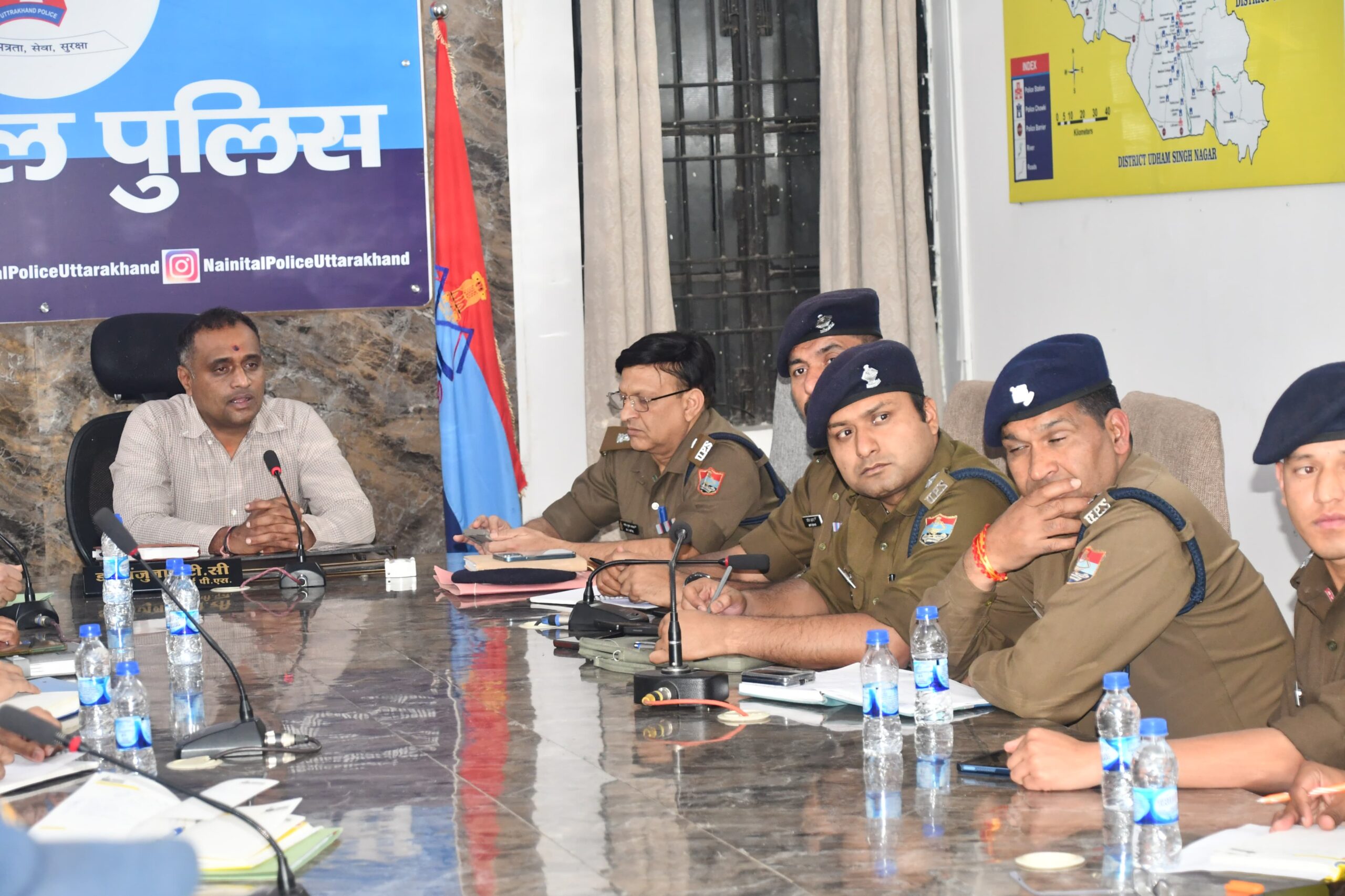 रक्षा मंत्री राजनाथ सिंह के जनपद भ्रमण को सकुशल एवं शांतिपूर्ण संपन्न कराए जाने हेतु एसएसपी नैनीताल ने दिए कड़े  निर्देश